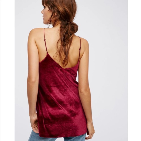 Free People | Red Velvet intimate tank - Picture 2 of 6
